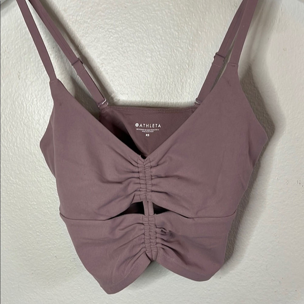 Athleta Cinch Longline Sports Bra Size XS